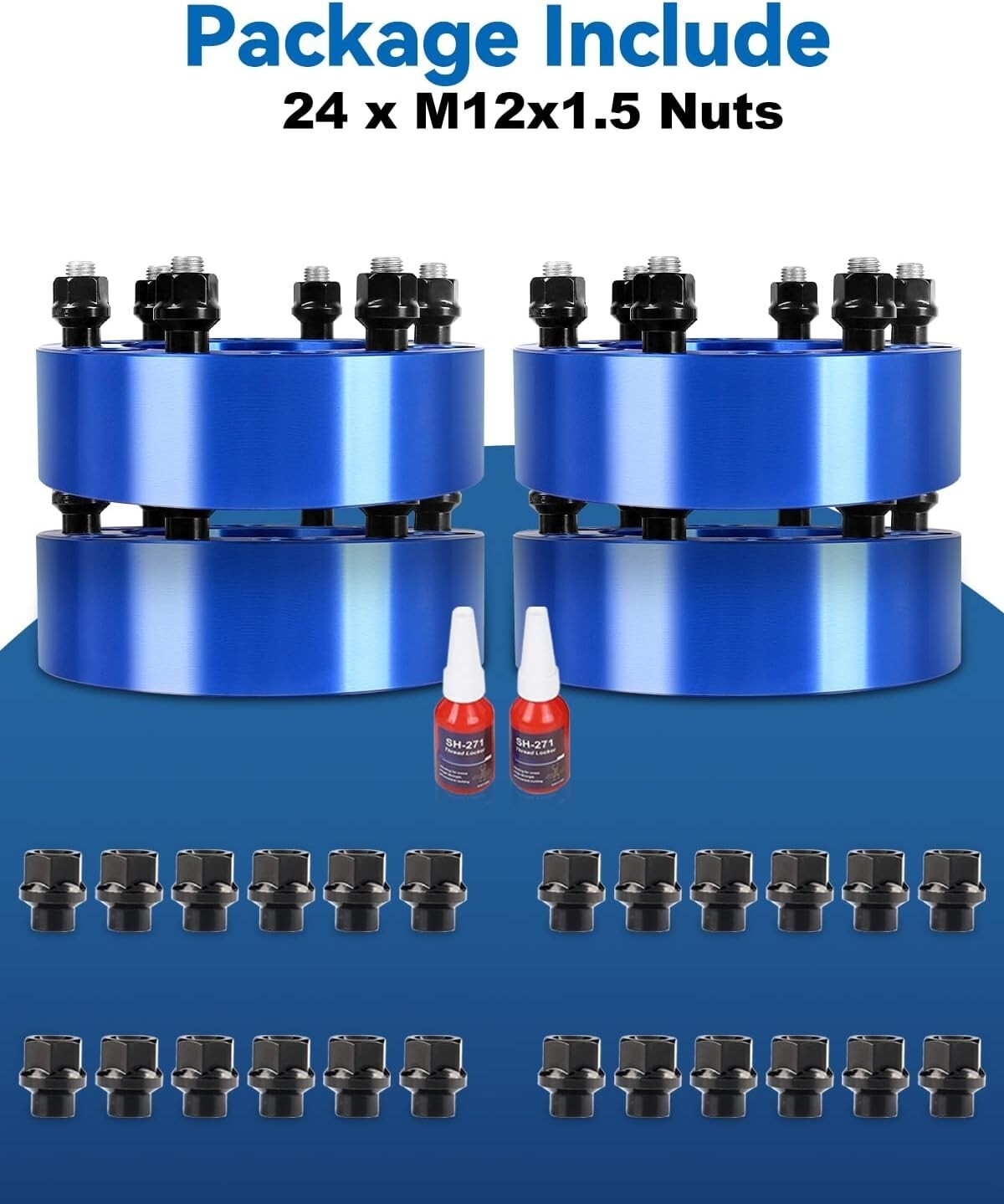 6×5.5 2″ Wheel Spacers Fit for Tacoma 4Runner Tundra FJ Land Cruiser, 4 PCS