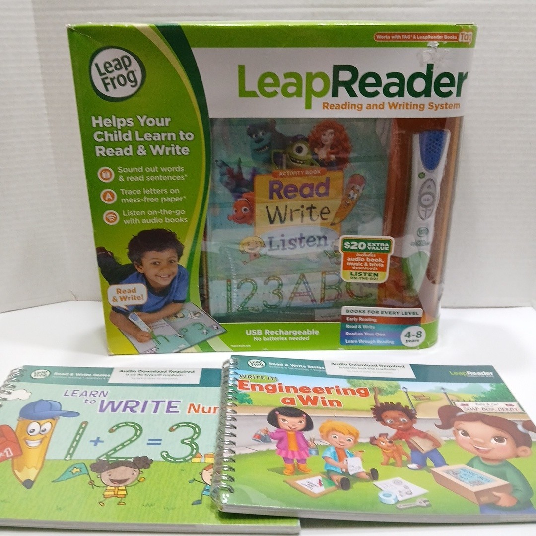 LeapFrog LeapReader Learn-to-Read Ages 4-8 2 Exyra New Sealed Books