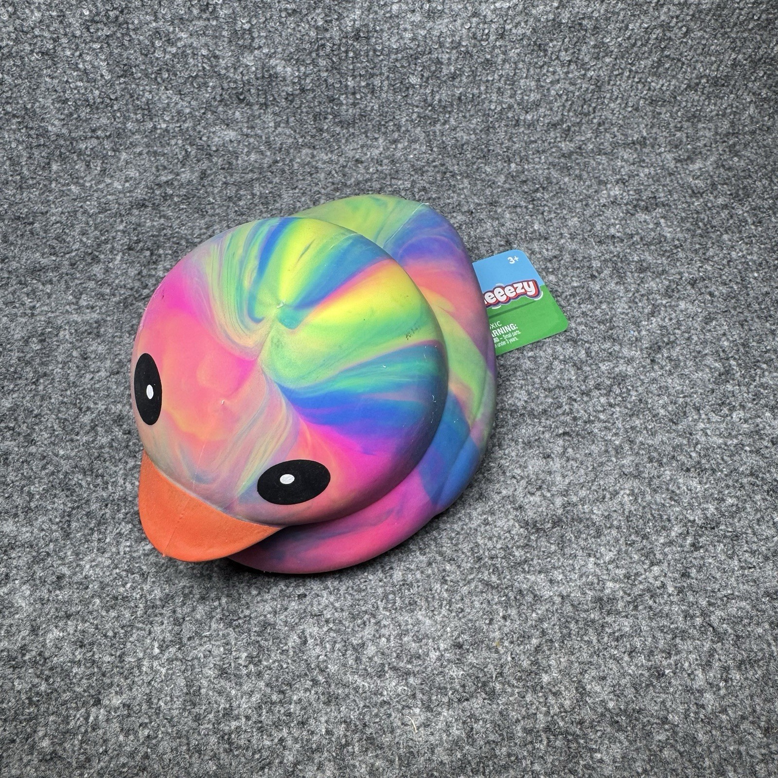 Sunny Days Jumbo Squeezy Duck Tie-Dye Squishy Stress Relief Toy Squeeezy NWT