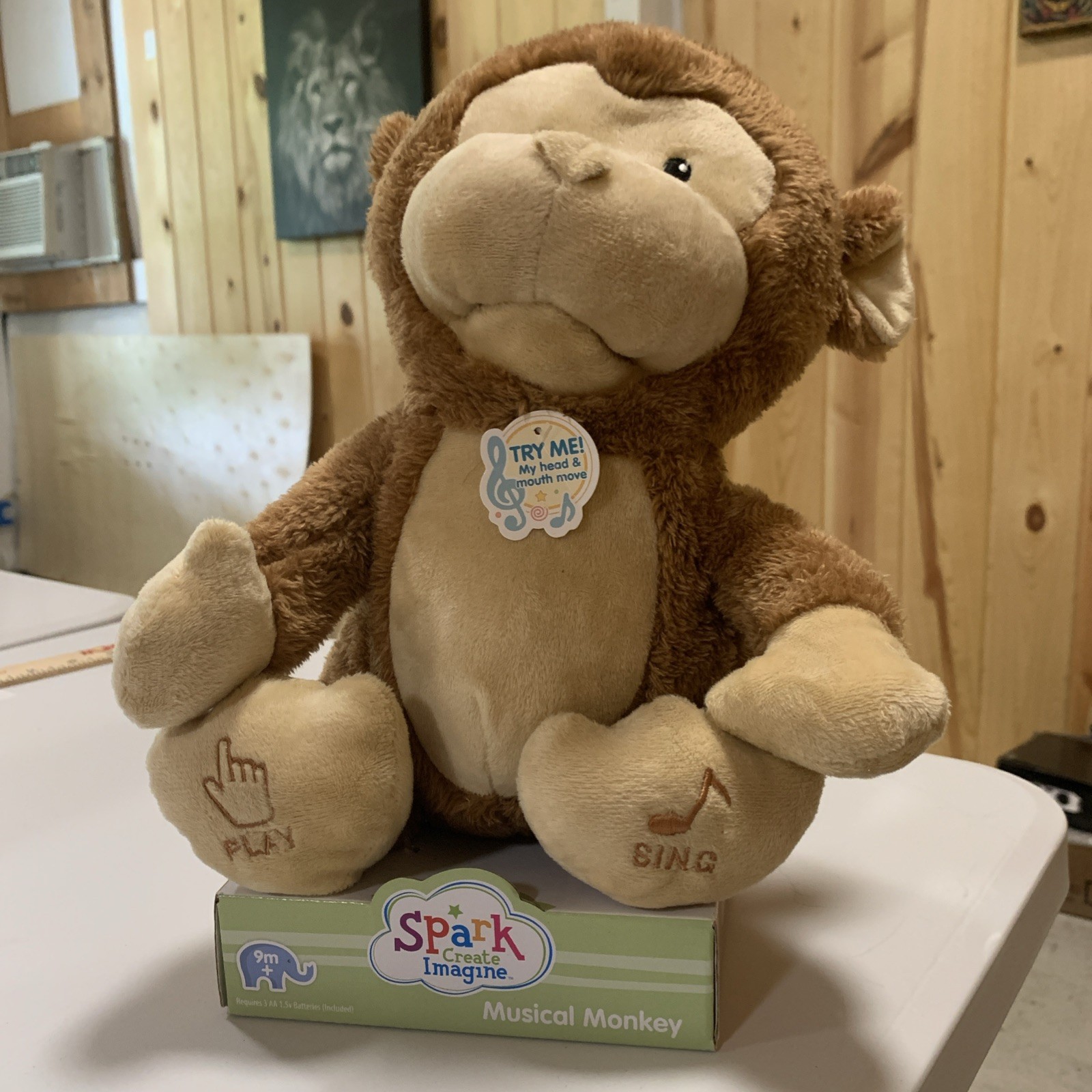 Marvin The Monkey Interactive “10 Plush Toy Spark Create Imagine Talking Singing