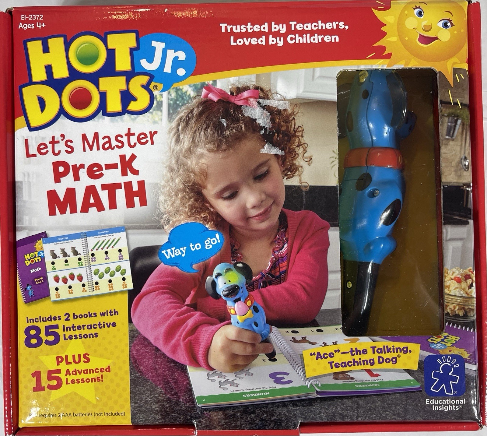 Hot Dots Let’s Master Math Pre-K Interactive Learning Ace Talking Teaching Pen