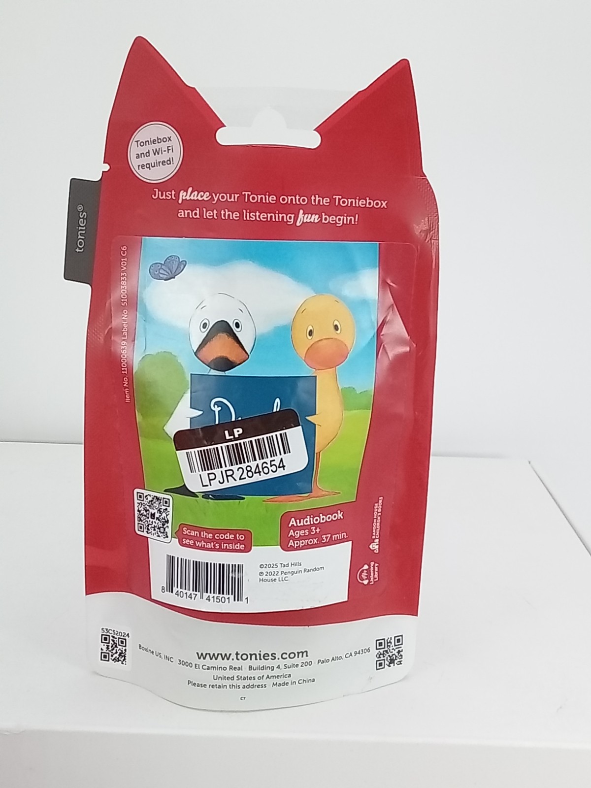 Tonies Duck & Goose Audio Play Figurine Character New