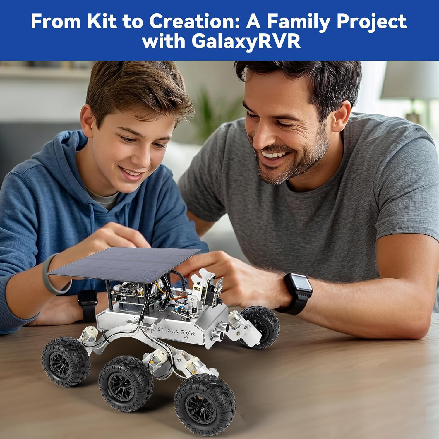 Galaxyrvr Mars Rover Kit, Smart Video Robot Car Kit Compatible with Arduino Uno