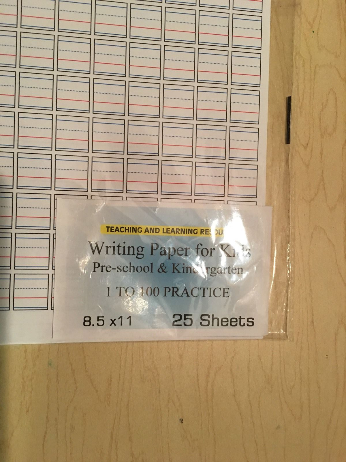 Writing Paper for Kids – NUMBERS TO 100 – 11X 8.5 in, 20 lb, 25 sheets