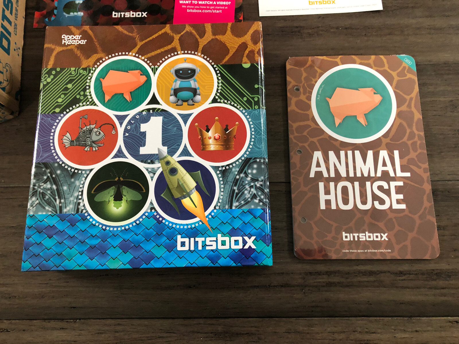 Bitsbox Binder Set Apper Keeper Animal House Edition Volume 1 New In Box