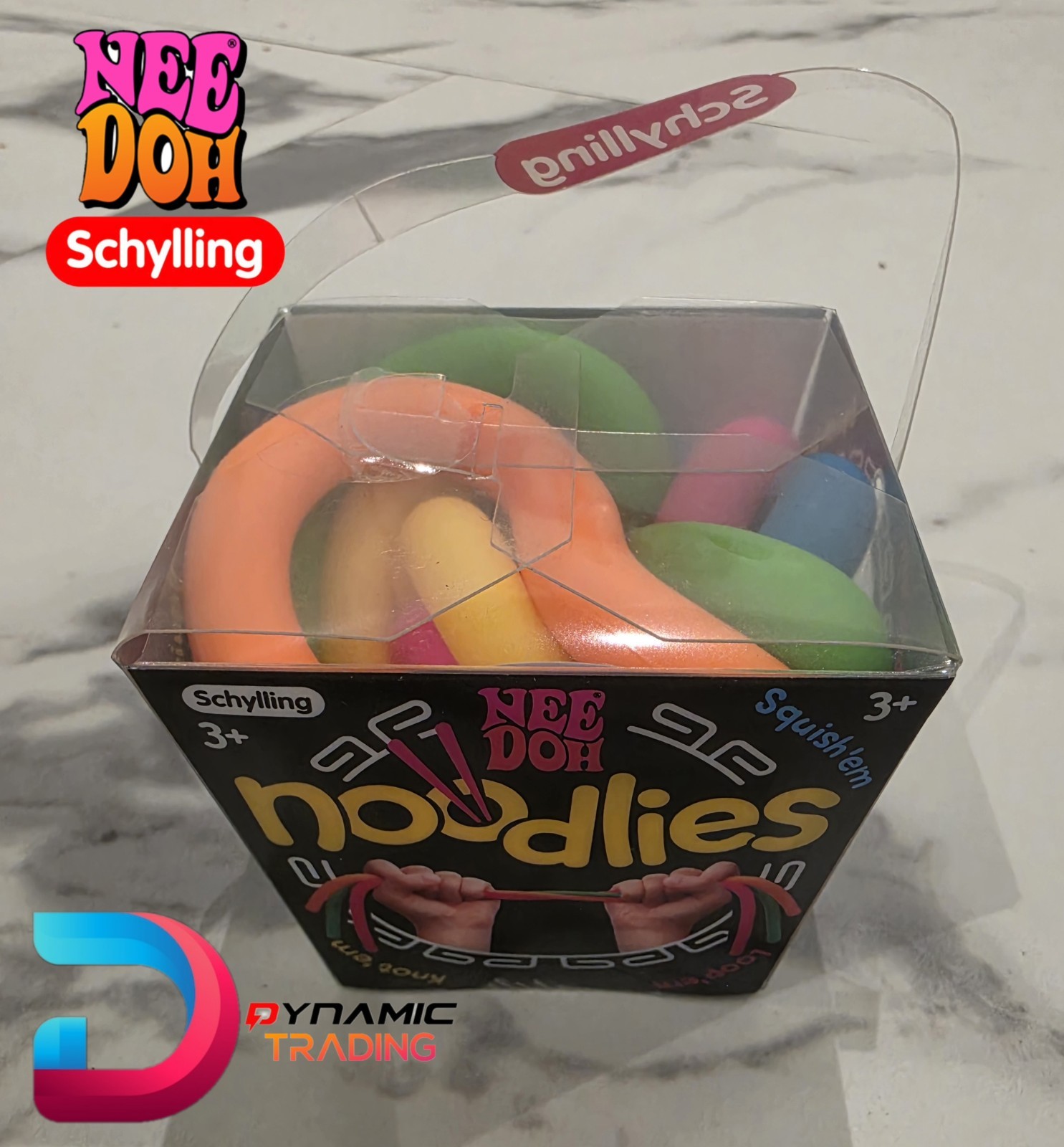 NeeDoh Noodlies Squishy Nee Doh 5 Stretchy Fidget 14″ Noodles