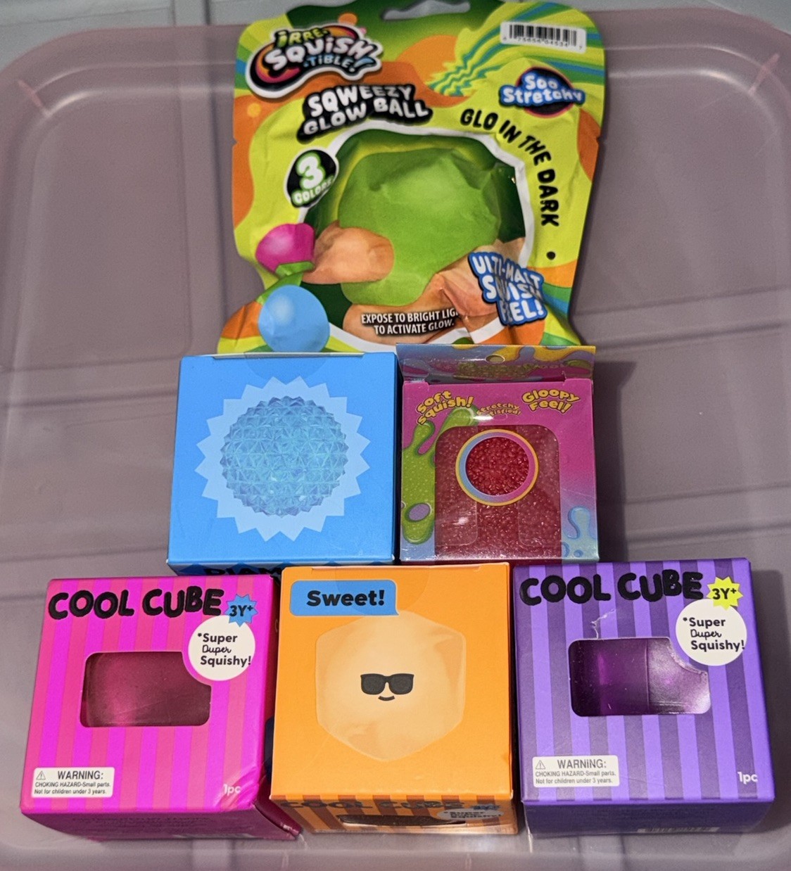 Bundle Target NeeDoh-Style x6 J’Adore Squishy Diamond Squishy Fidget Blue