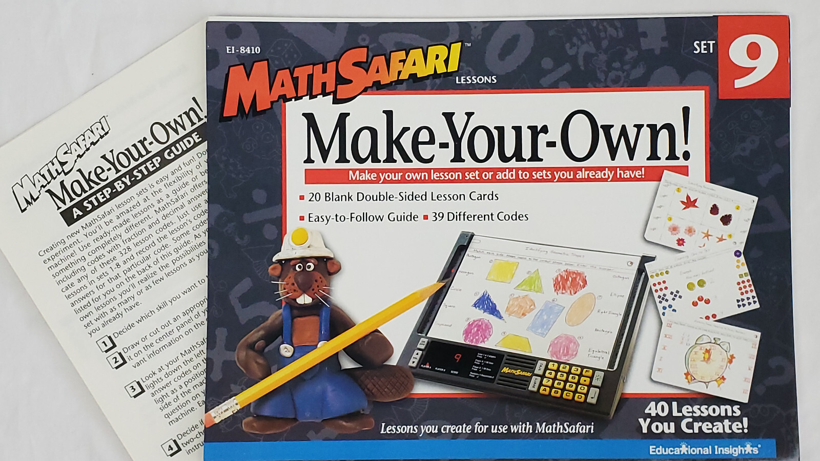 Math Safari Educational Insights Model EI-8400U Learning System w/Cards VINTAGE