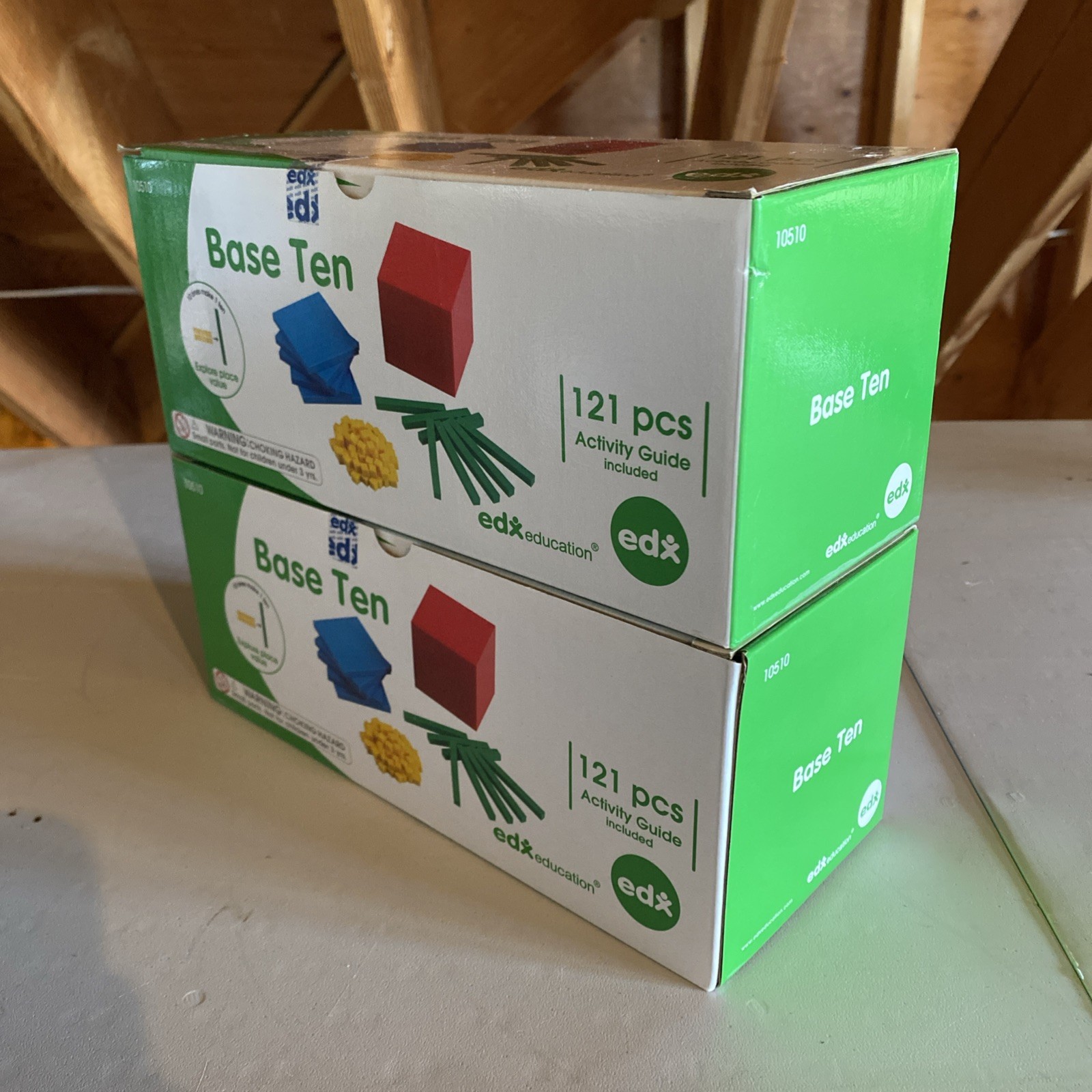 Base Ten EdX Kits for Education 2 Units, 242 pieces, activity guide incl.