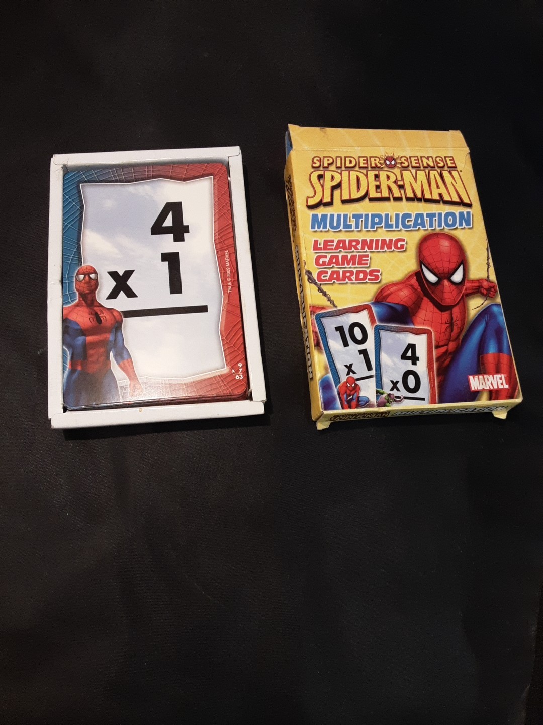 Marvel Spider-Man “Spider Sense” math Flash Cards Learning Game Cards .