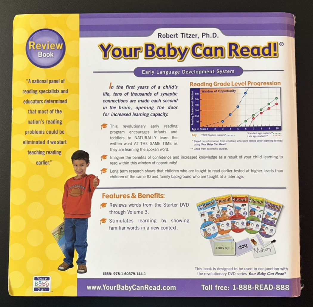 ROBERT TITZER PHD YOUR BABY CAN READ EARLY LANGUAGE DEVELOPMENT LOT CARDS BOOKS