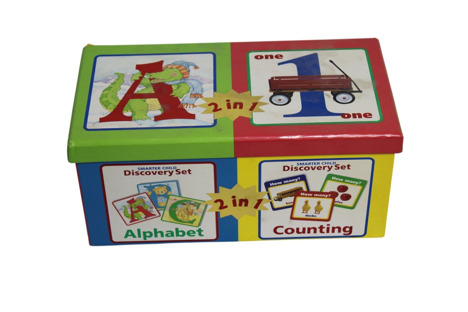 Vintage Leap Frog Smart Child Discovery Set 2-IN-1 Alphabet & Counting Cards