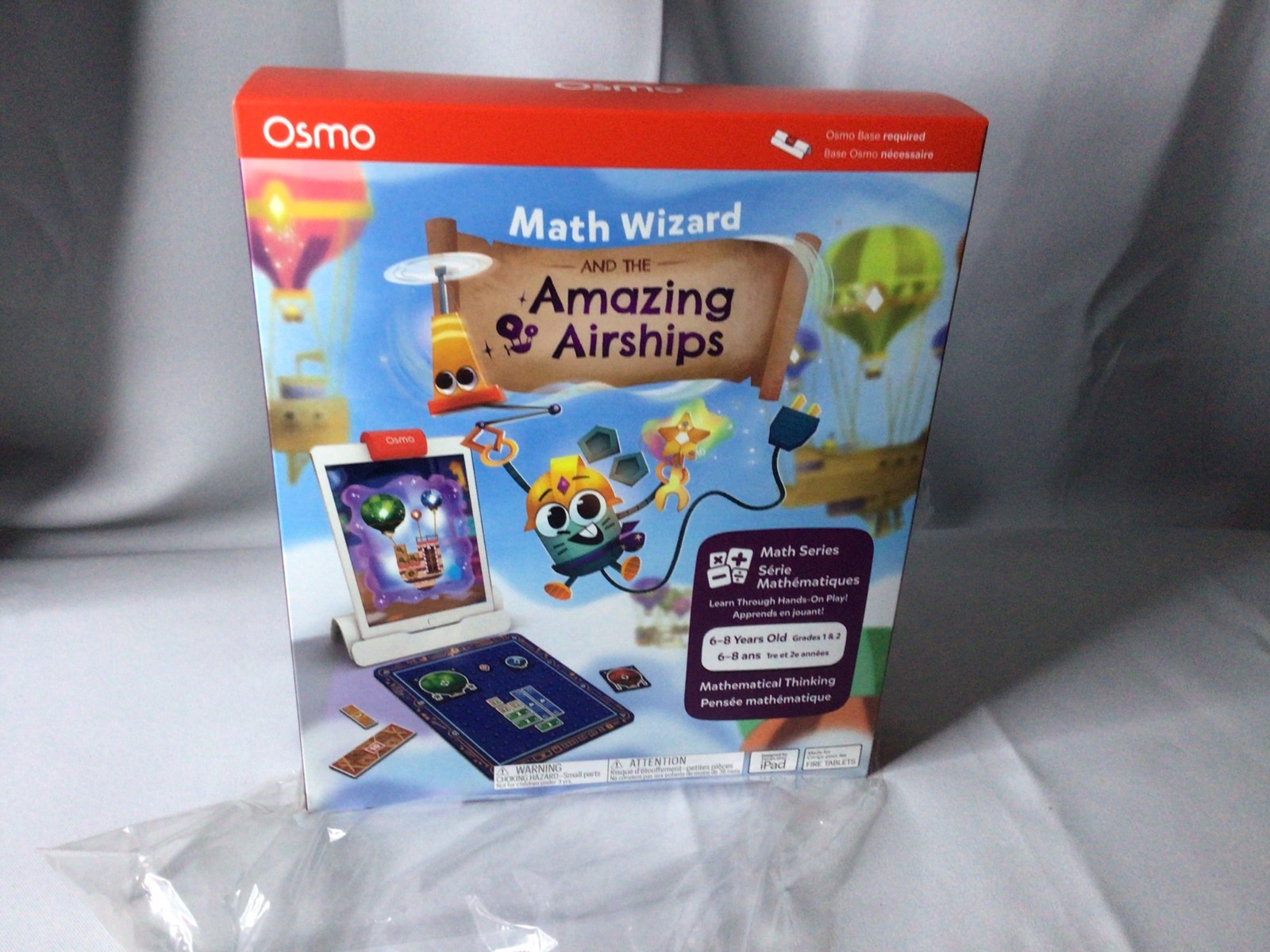 Osmo Math Wizard and the Amazing Airships iPad Tablet. Ages 6-8.