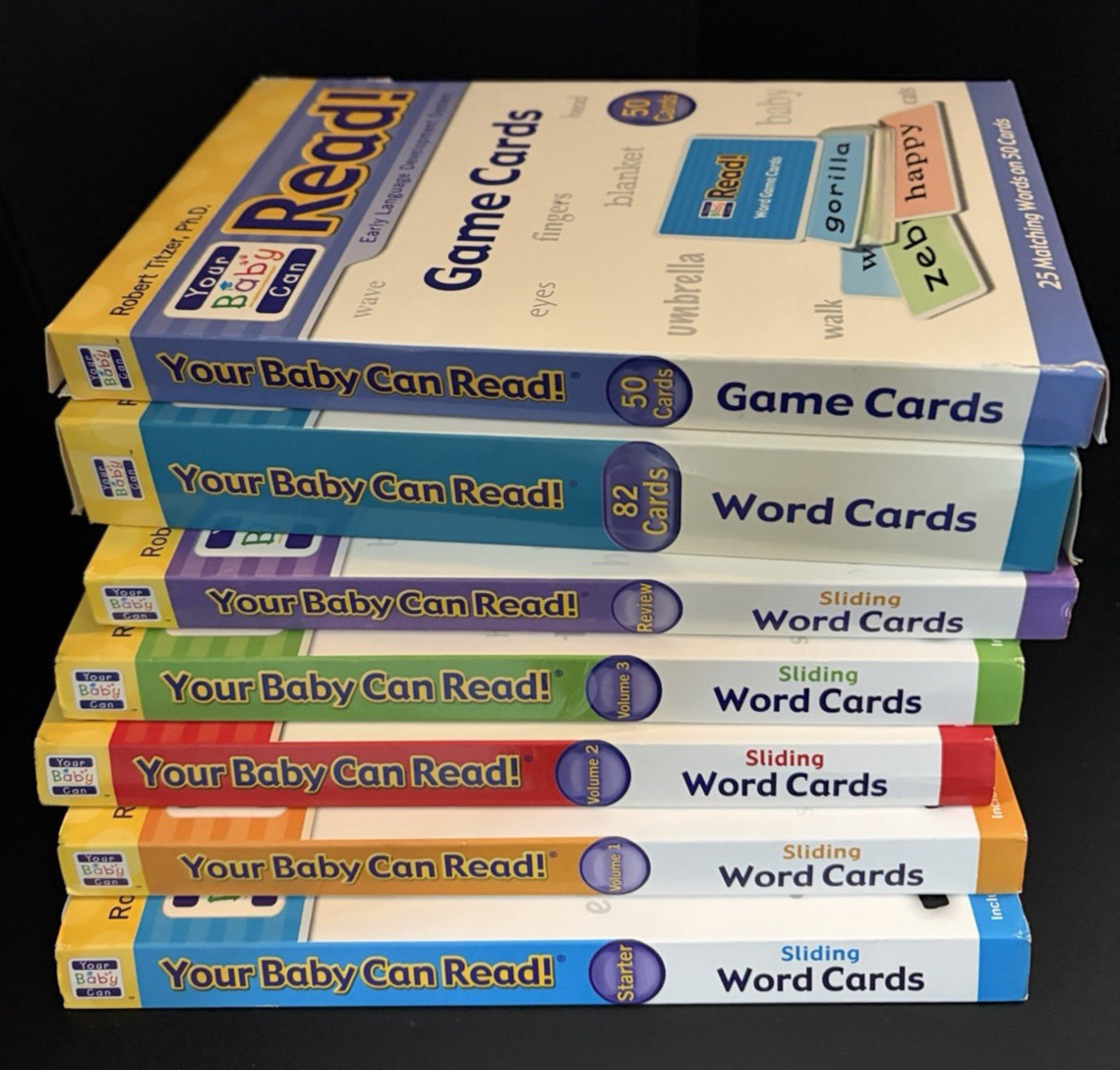 ROBERT TITZER PHD YOUR BABY CAN READ EARLY LANGUAGE DEVELOPMENT LOT CARDS BOOKS