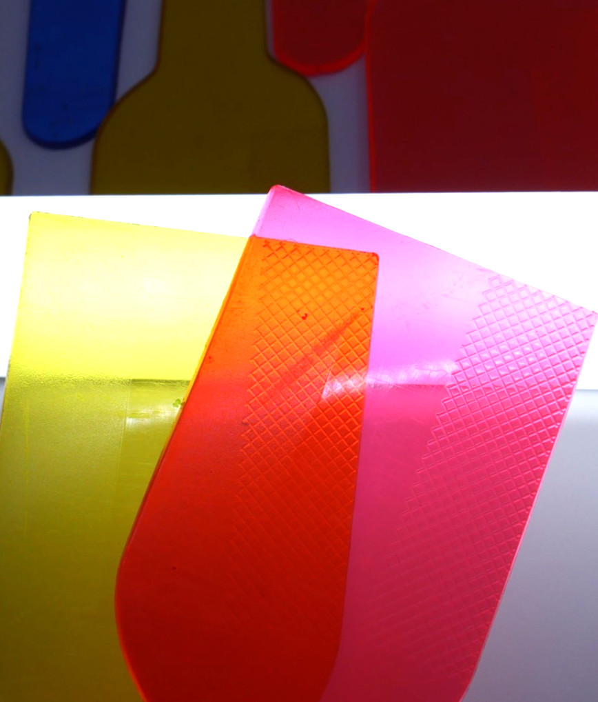 14 Color paddles for light boards translucent color filter art INVICTA vintage