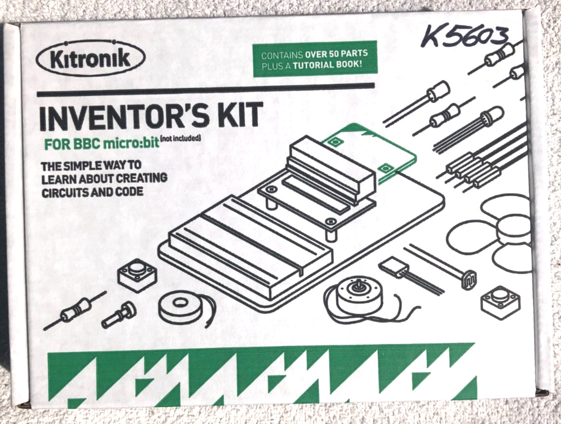 Kitronik INVENTOR’s KIT For BBC Micro:bit K5603, Over 50 Parts, US Seller