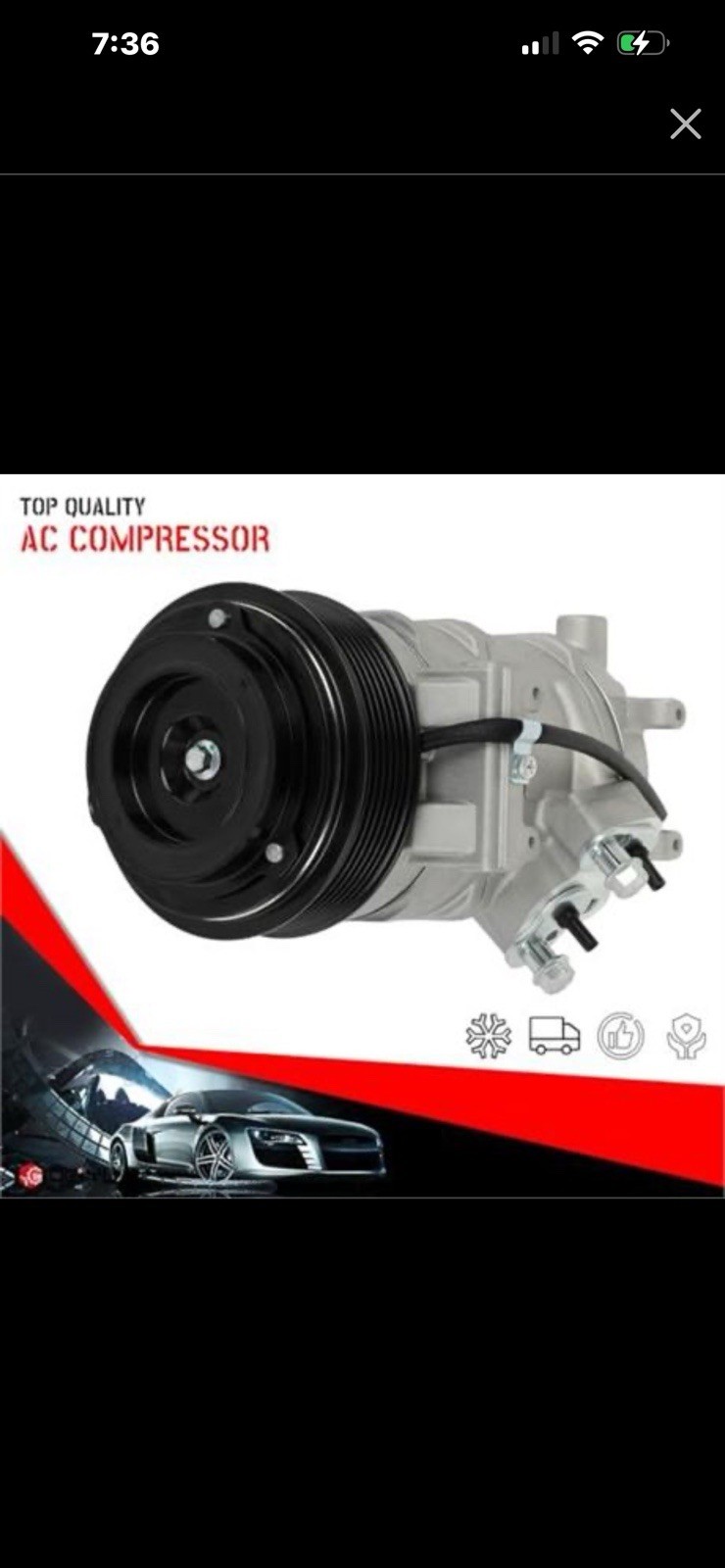 cciyu Air Conditioning Compressor 2007-2010 Fit for Jeep Grand Cherokee 3.0L AC