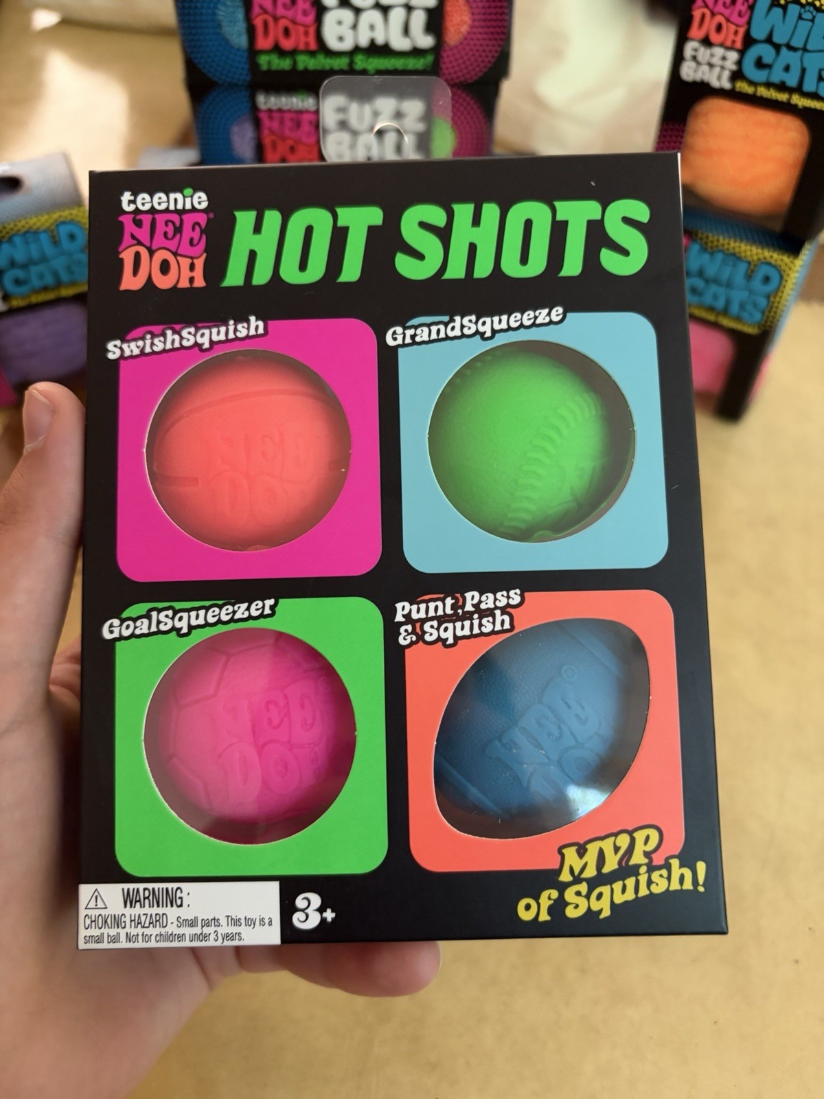 Teenie NeeDoh Hot Shots Multipack Nee Doh Mini 4 pack TIKTOK – AUTHENTIC