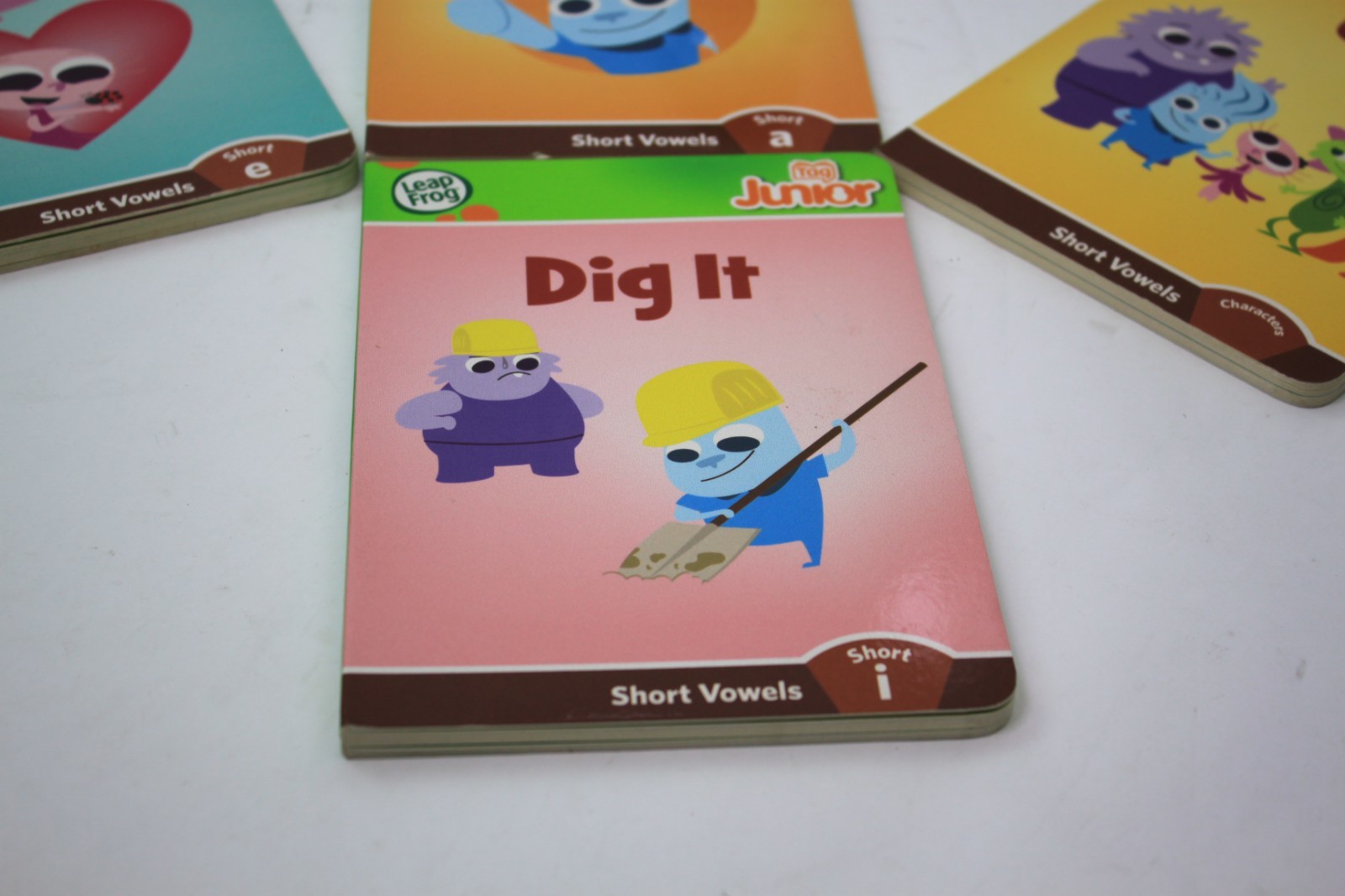 Leap Frog Tag Junior LOT -AI Can – Dig it – Us – Meg’s Pet w/ Reader