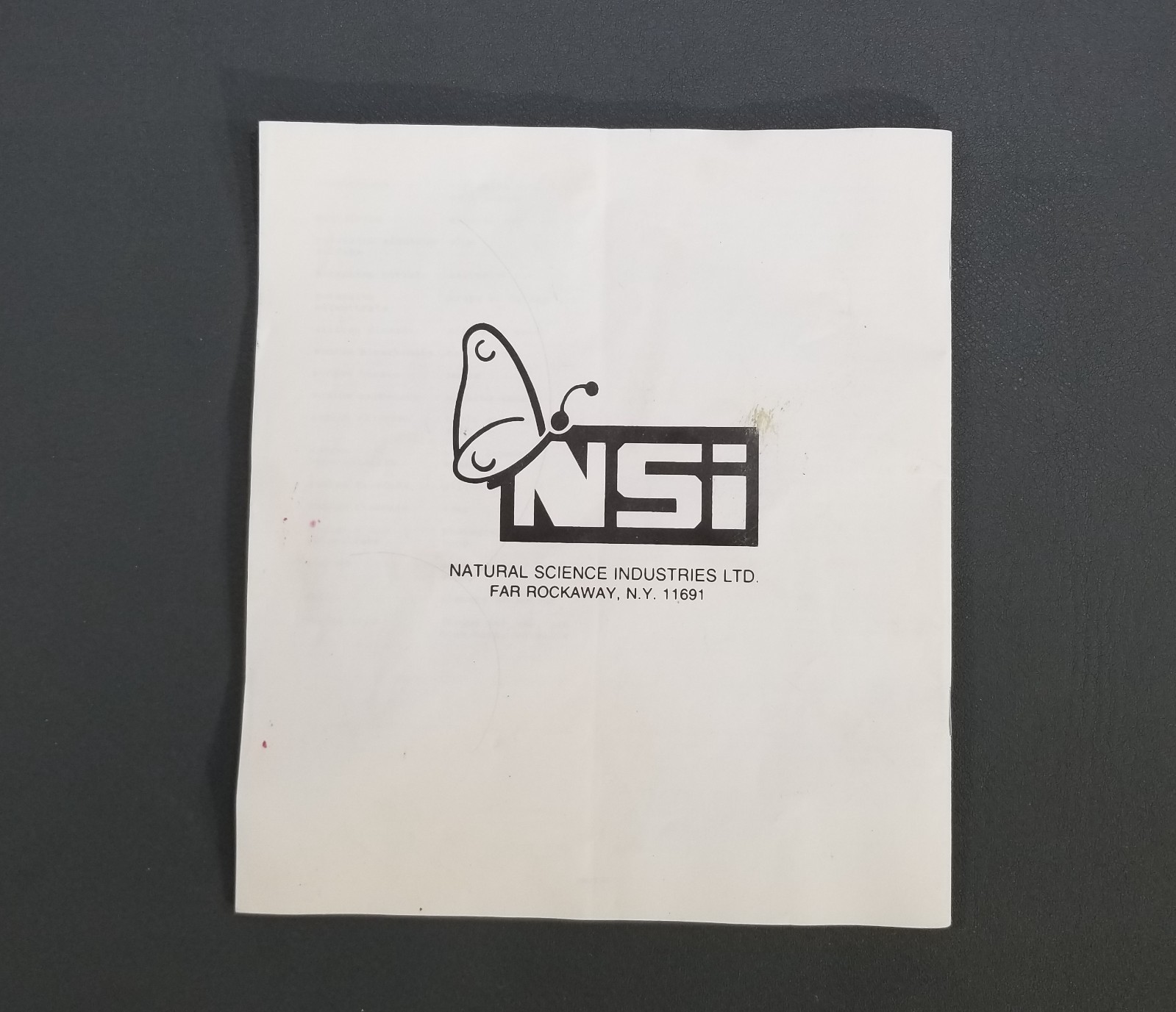NSI XP-1000 CHEMISTRY LAB MANUAL AND SAFETY CHART