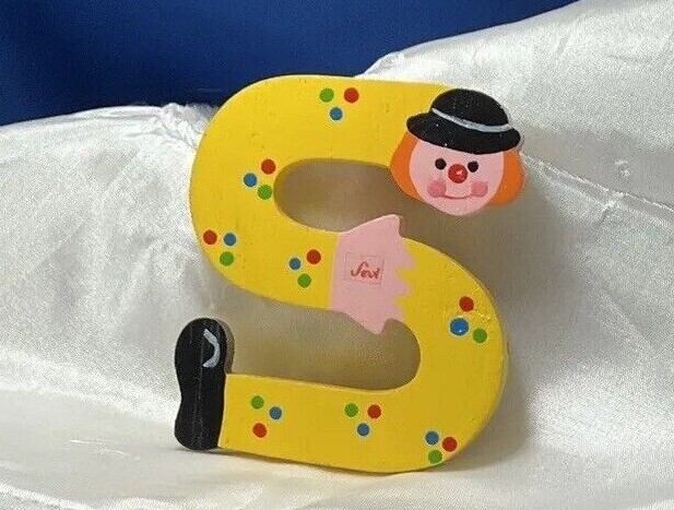 Sevi Hand Painted Wood Alphabet Letters Multicolor