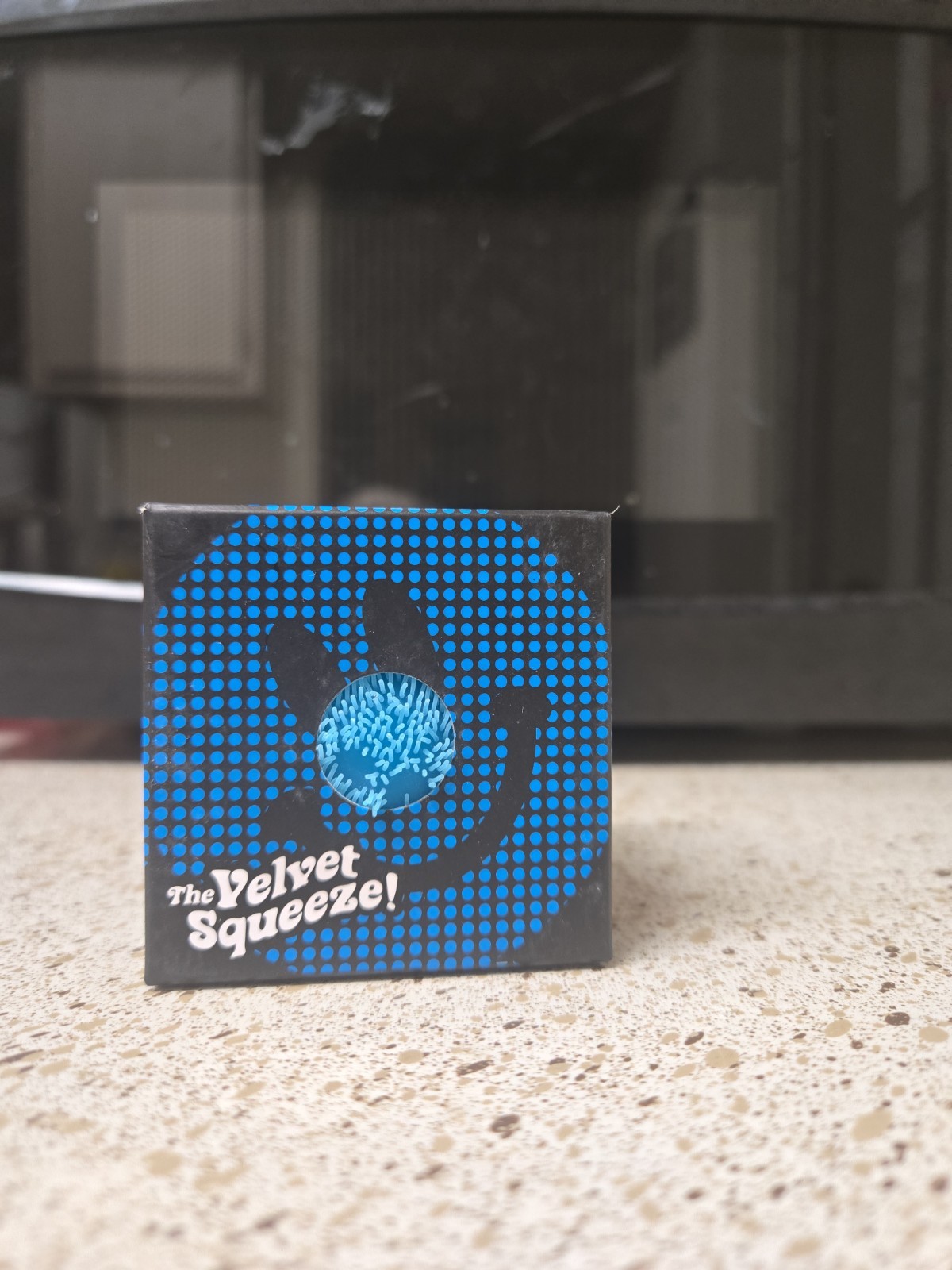Blue Needoh FUZZ BALL Flower Power Nee Doh Squish Stress Ball NEE-DOH Fuzzball