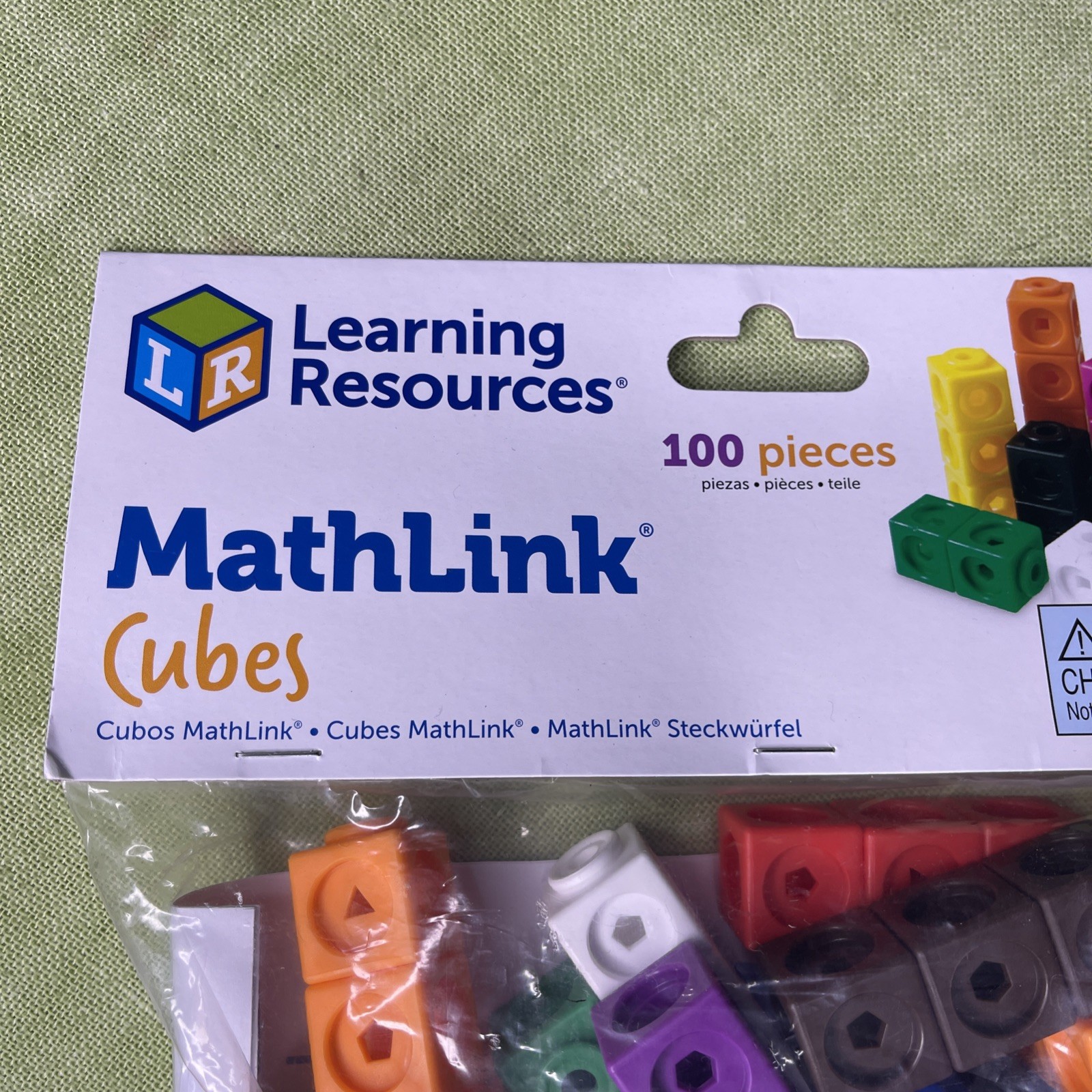 Learning Resources MathLink Cubes 100 Pcs Counting Homeschool Aid