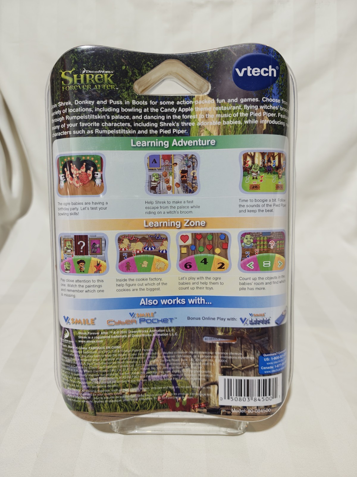 VTECH V.Smile Motion Shrek Forever After game Brand New Sealed