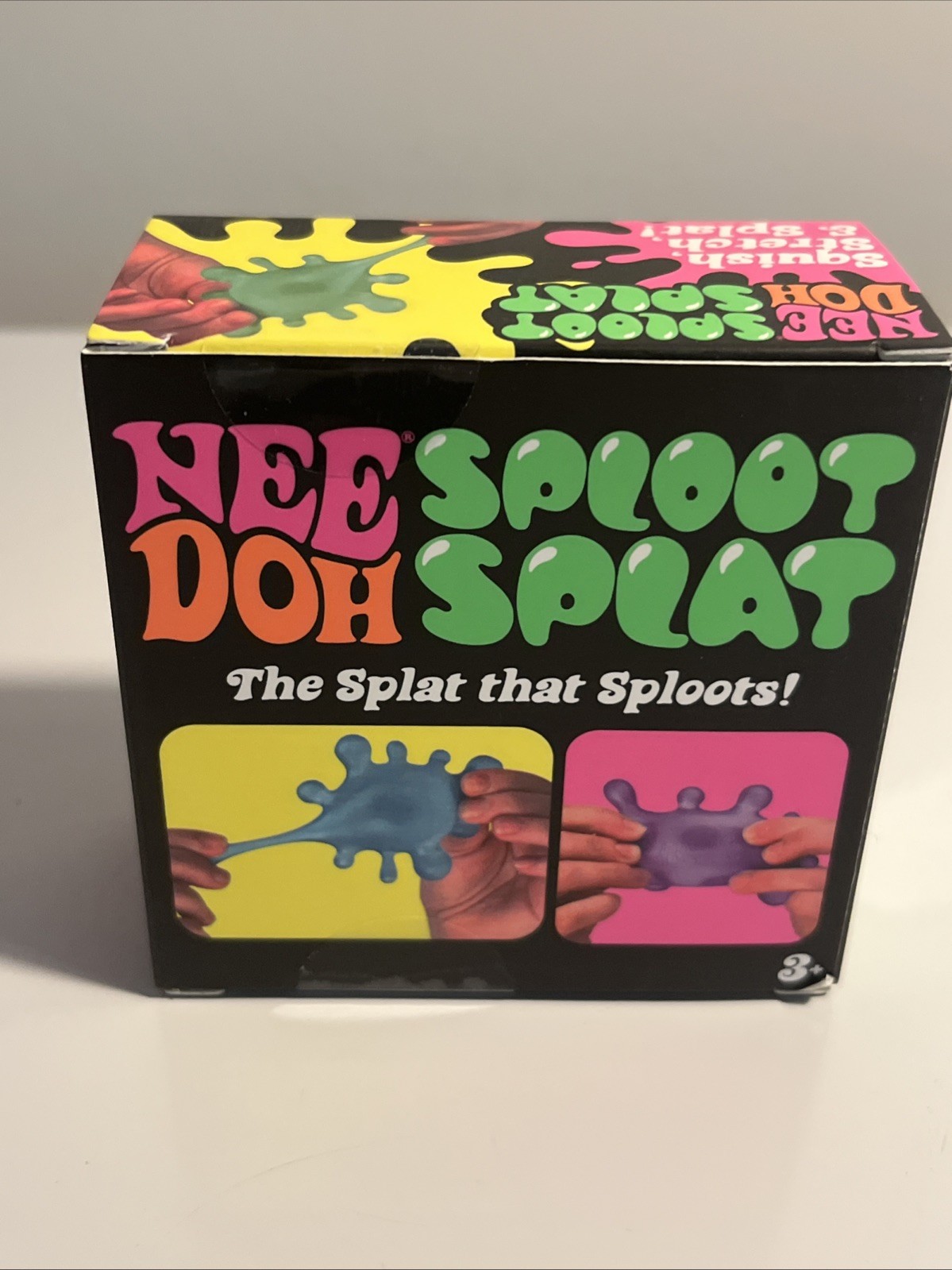 Schylling NeeDoh Sploot Splat Blue Tactile Squeeze & Stretch Toy, Age 3+