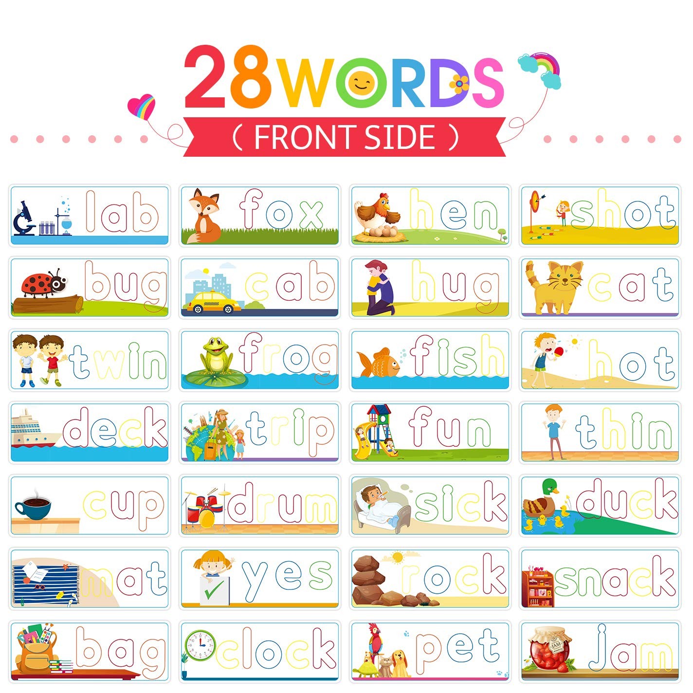 Learning Toys for 3 4 5 6 Years Old Boys and Girls – See & Spell CVC Word Bui…