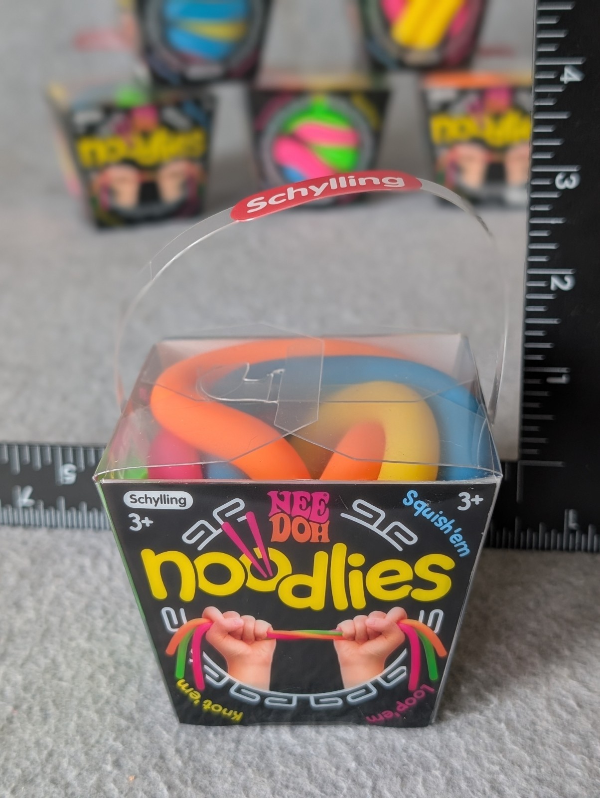 NeeDoh Noodlies Sensory Fidget Toy, RARE Nee Doh Stretchy Noodles 5 Colors USA