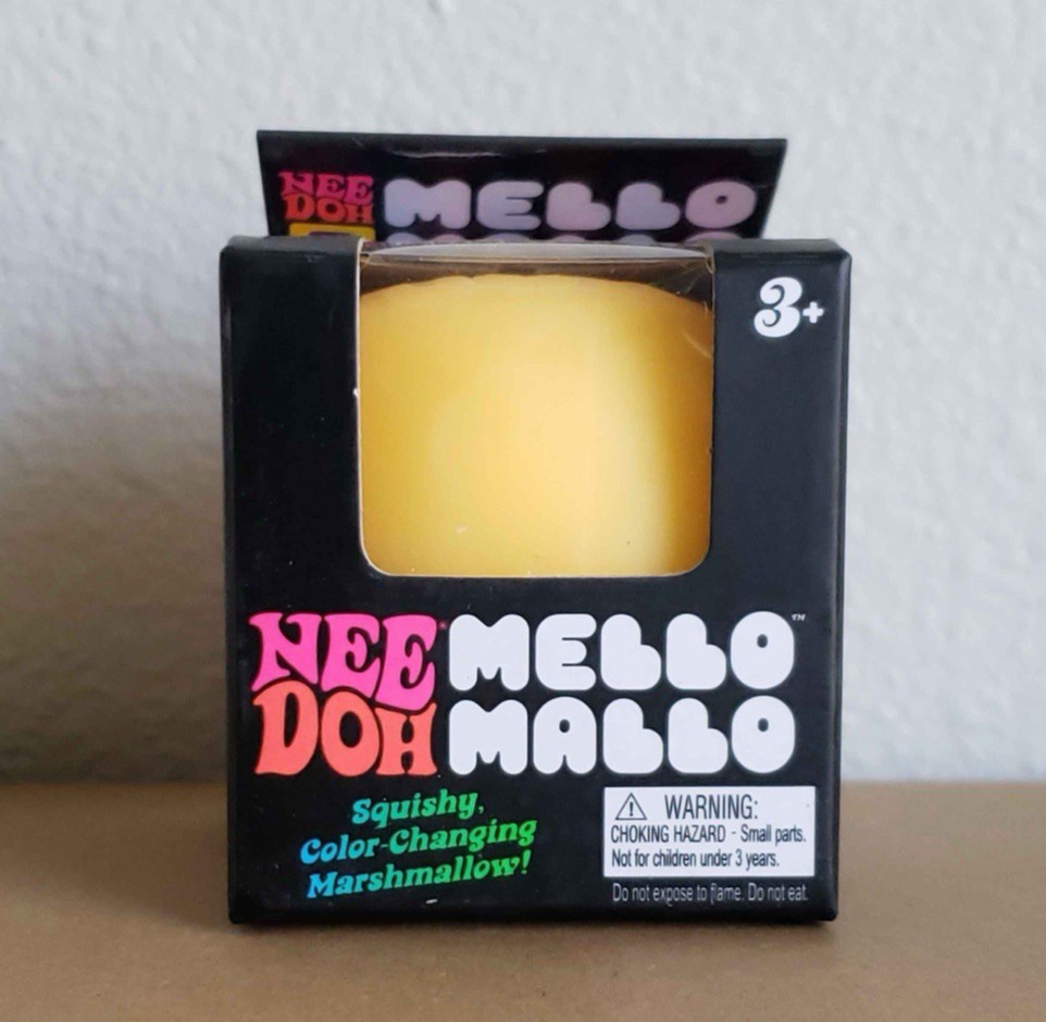 NeeDoh Mello Mallo YELLOW Color Change Squishy Squeeze Viral Toy SHIPS NOW