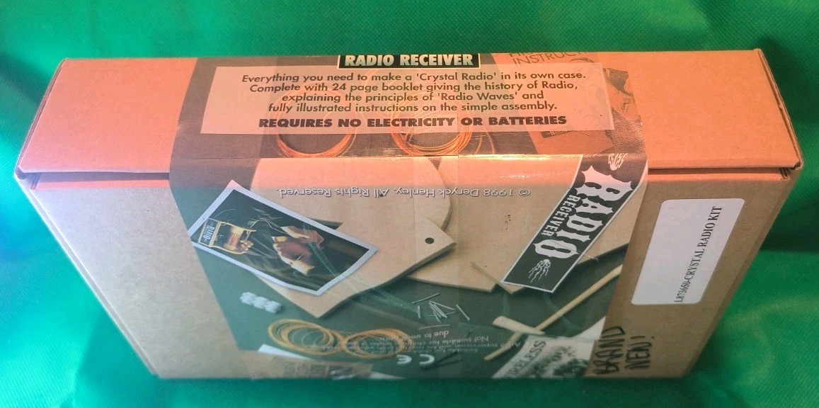 Flights of Fancy Crystal Radio Kit DIY Receiver STEM 1998 Vtg MARKINGS, READ