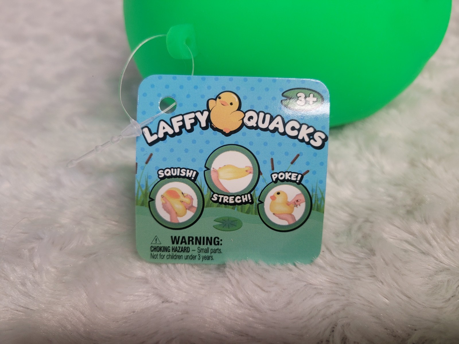 (LOT OF 3 Squishy Toys) Carrot, Duck, Needoh FuzzBall