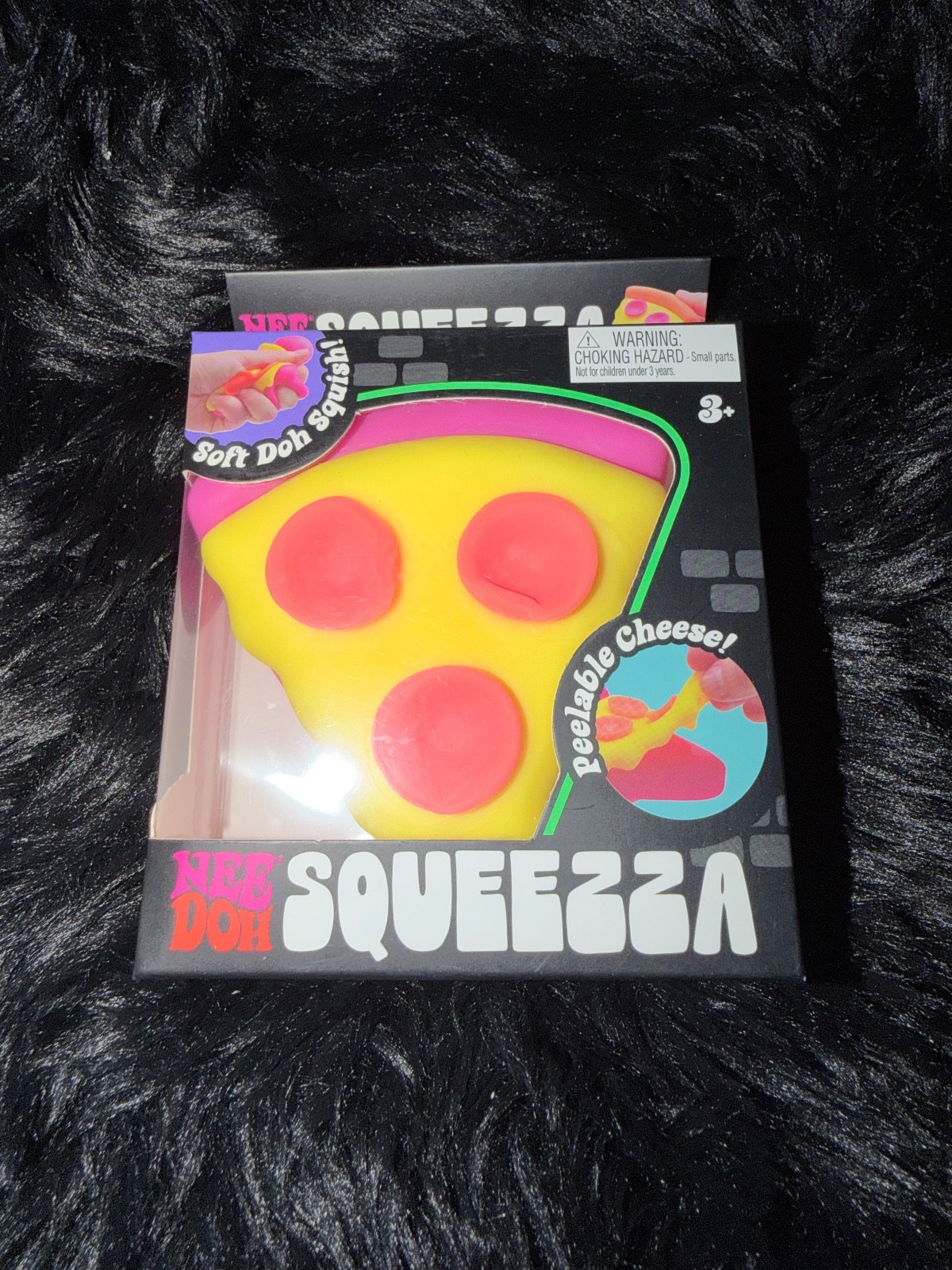 NEW Authentic Schylling NeeDoh 🔥 Squeeza Pizza Soft Doh Squishy Toy Pink Crust