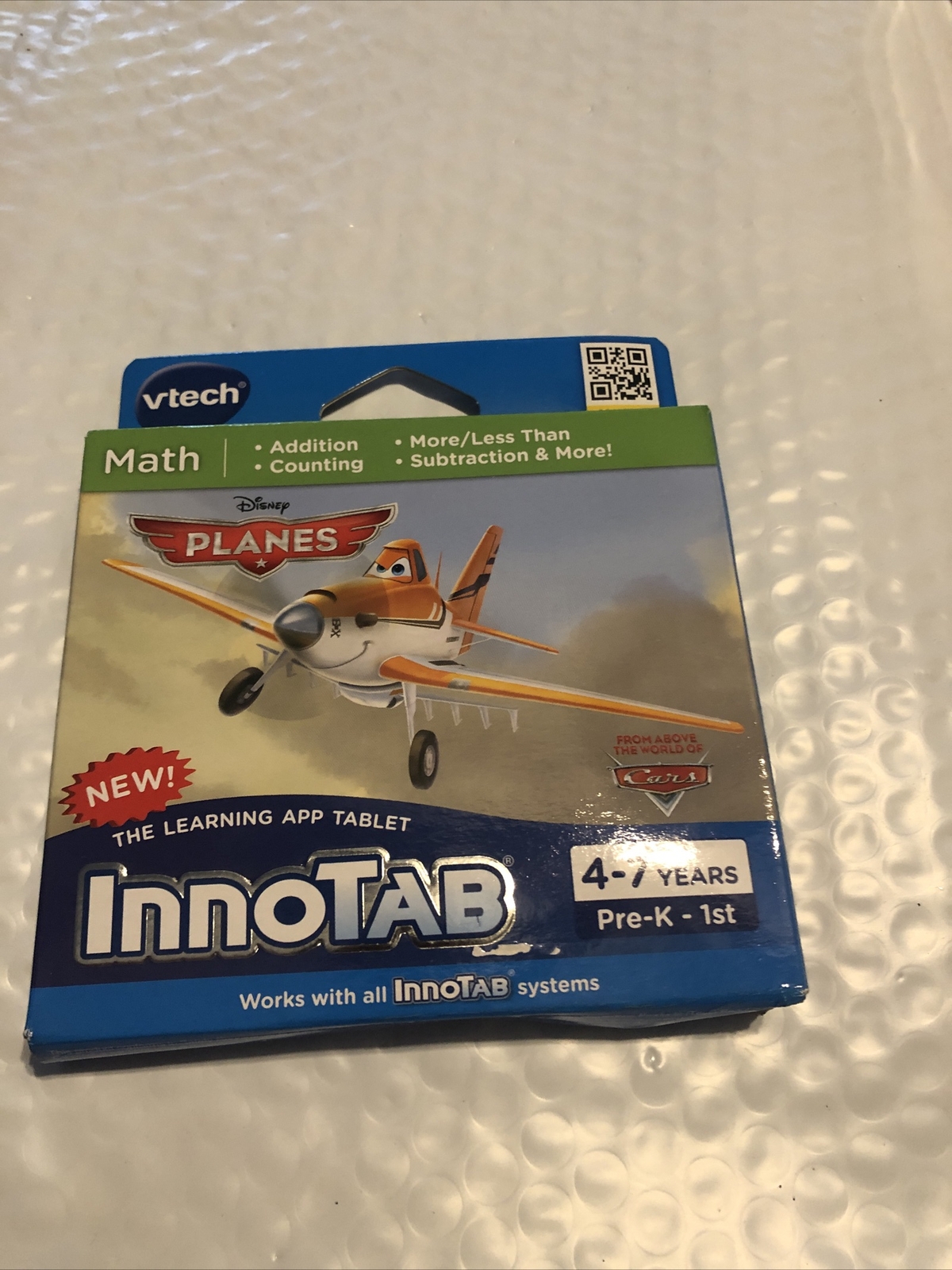 Vtech InnoTab Learning Cartridge 4-7 Years Disney Planes New Wear Box