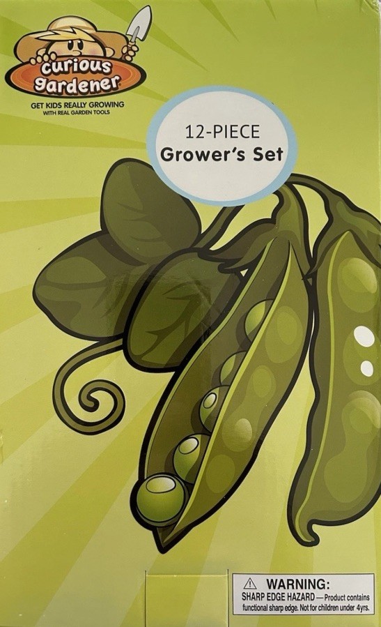 Curious Gardner 12 Piece Gardening set For Children. Educational Hands On Toy.