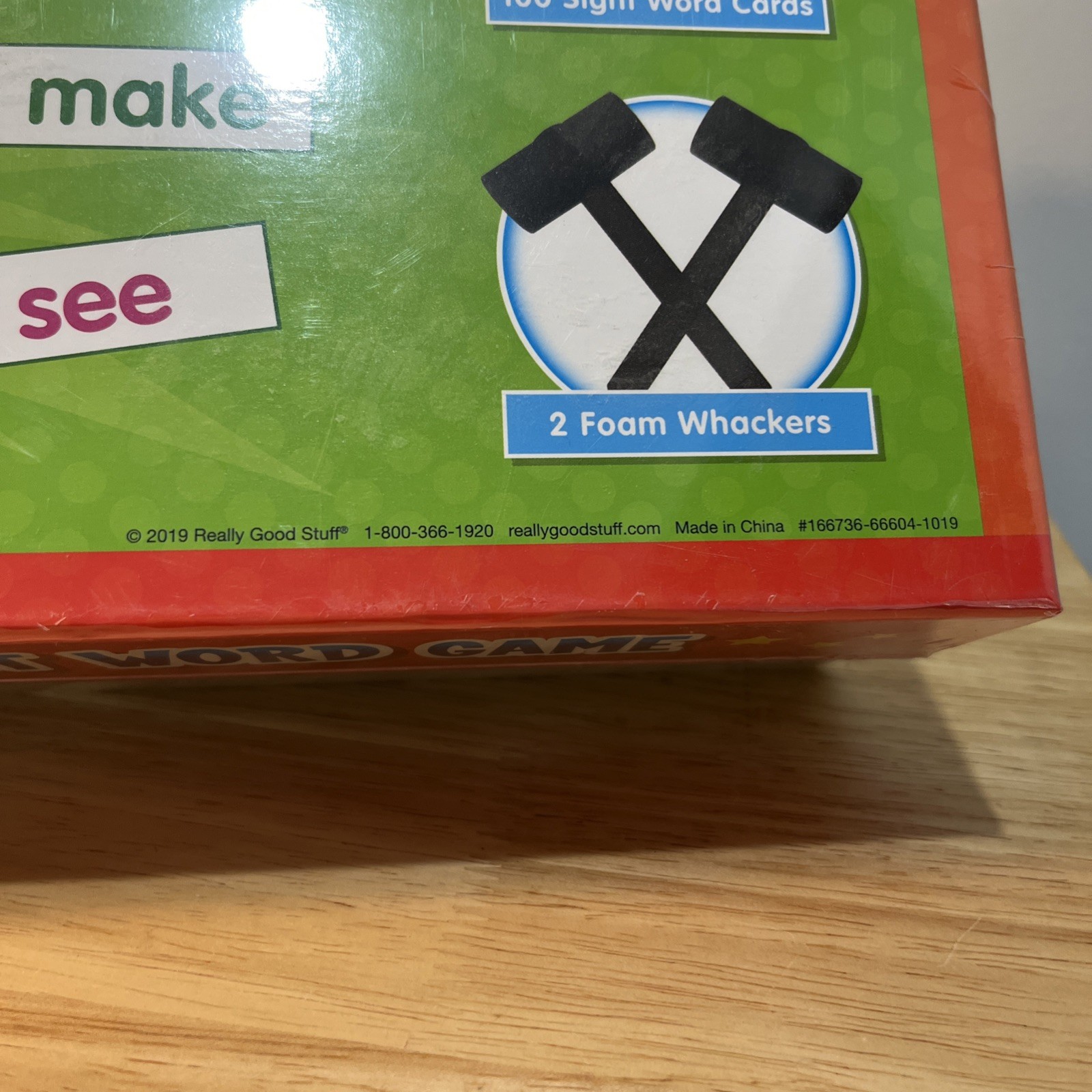 Really Good Stuff Whack-A-Sight-Word Game Visual Tactile and Auditory Learning