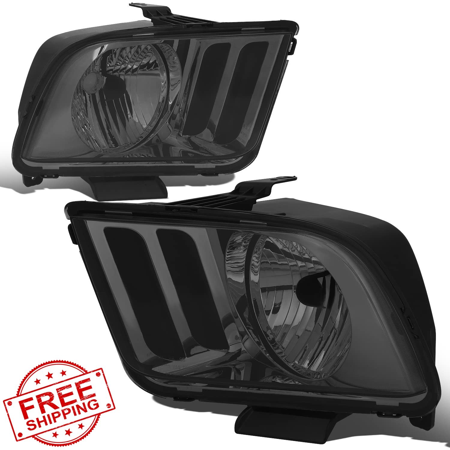 DNA MOTORING Smoke Clear Headlights 05-09 Mustang