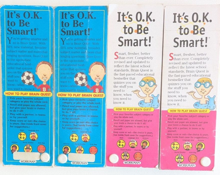 Brain Quest Card Deck Lot 4 Ages 8–9 – Grade 3 Educational Homeschooling Q&A