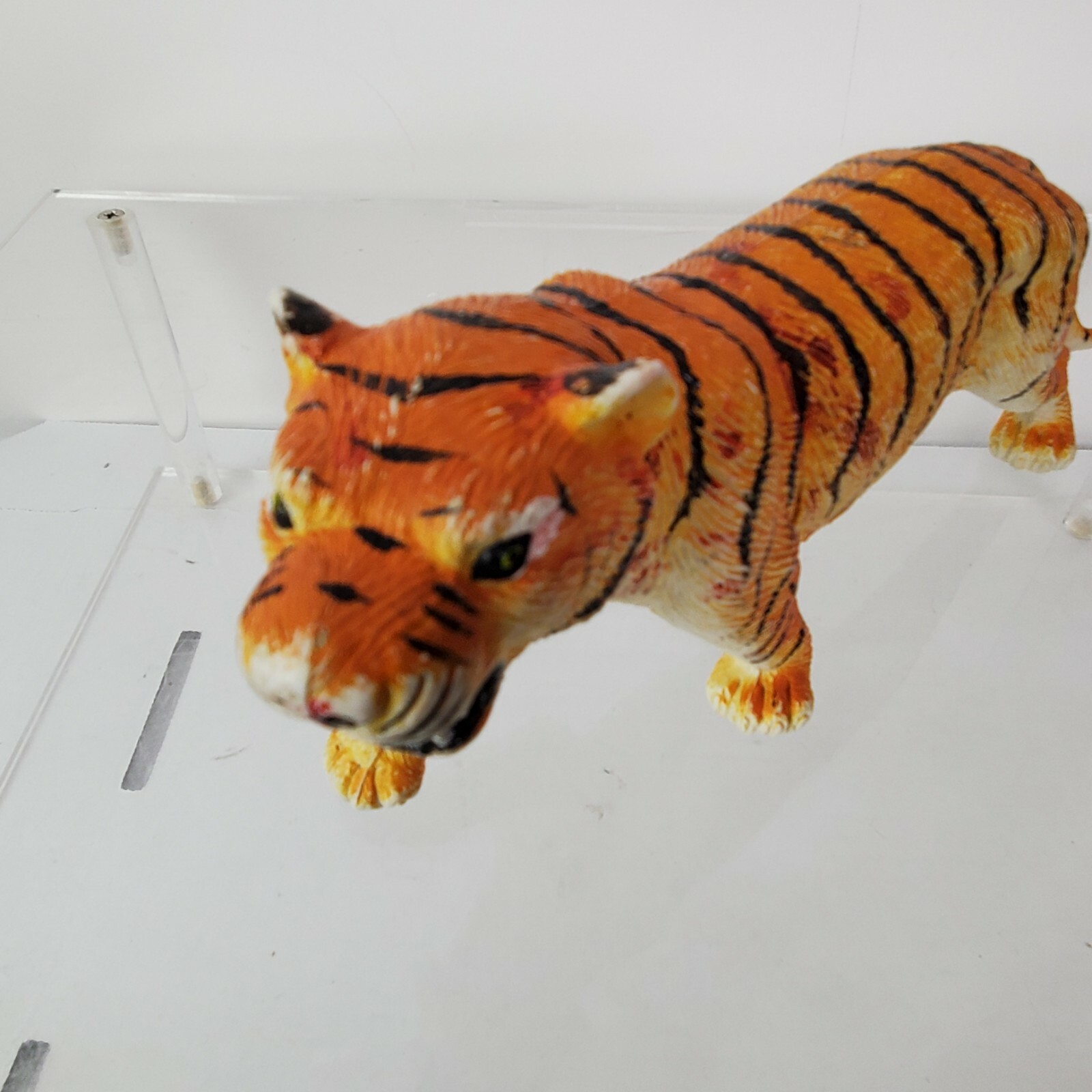Vintage 1987 Siberian Tiger Wild Animal Toy Educational Model GUC