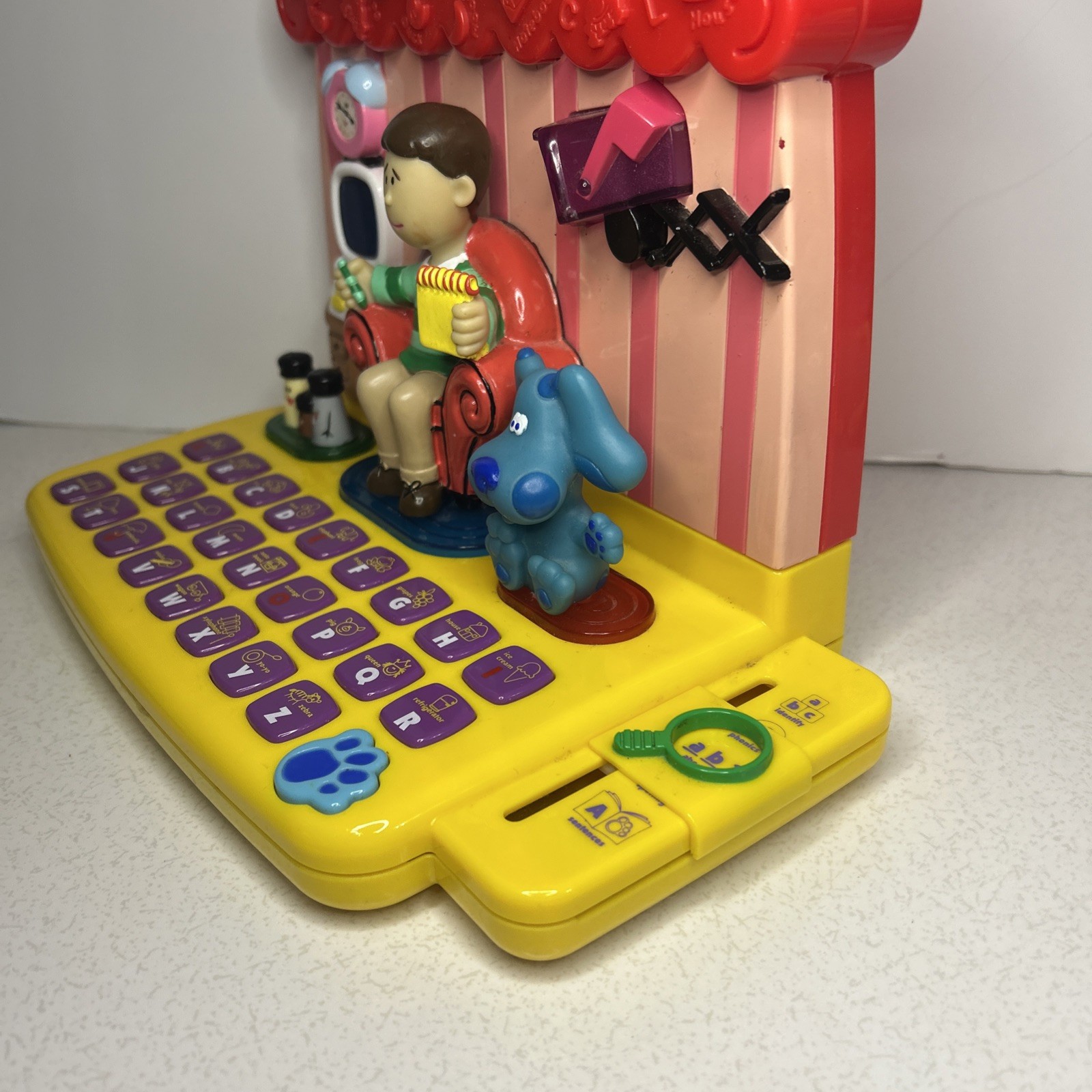 Vintage Blues Clues Steve ABC Learning house Keyboard For Parts And Repair