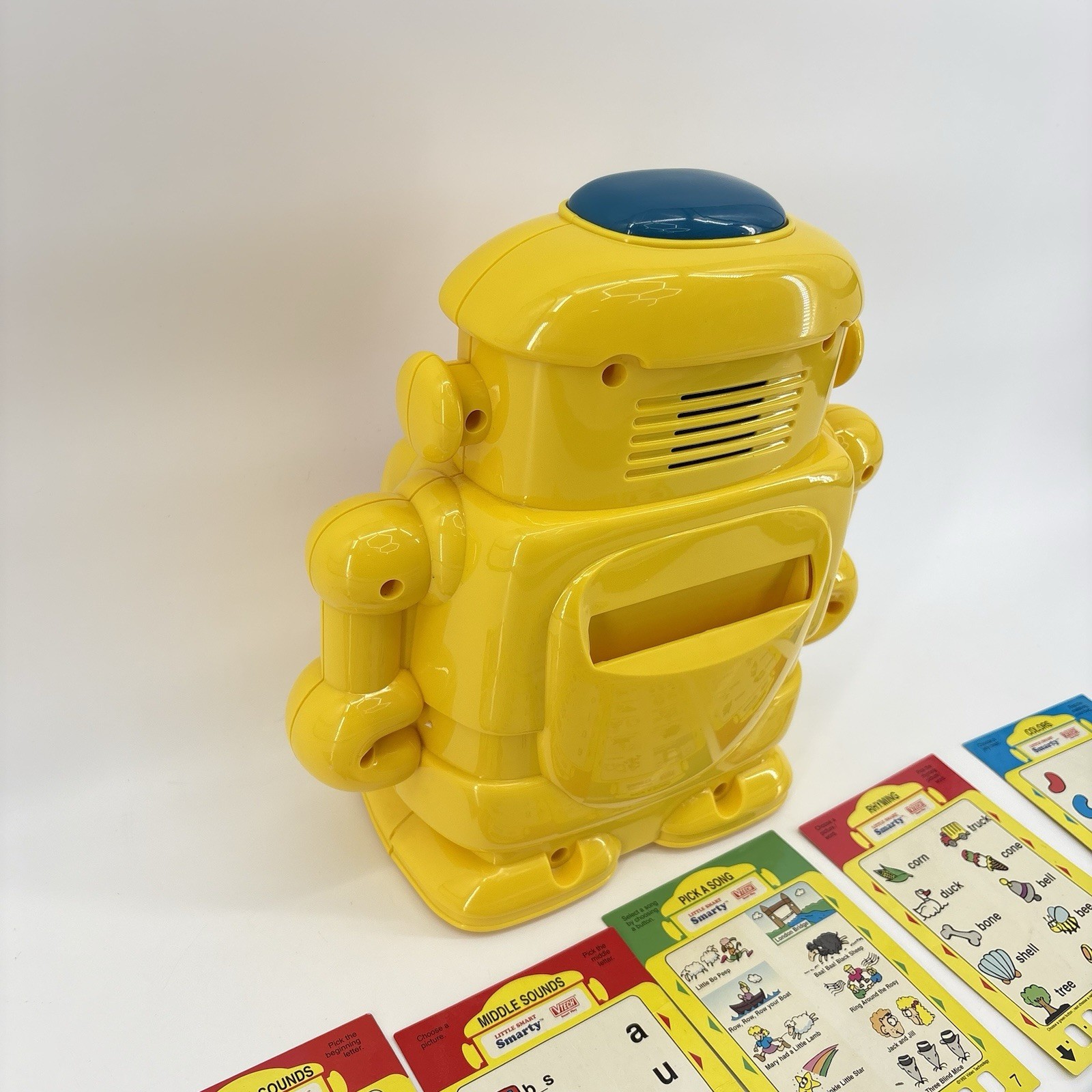 VTech Talking Little Smart Smarty VTG Robot & 10 2-Sided Activity Cards Works