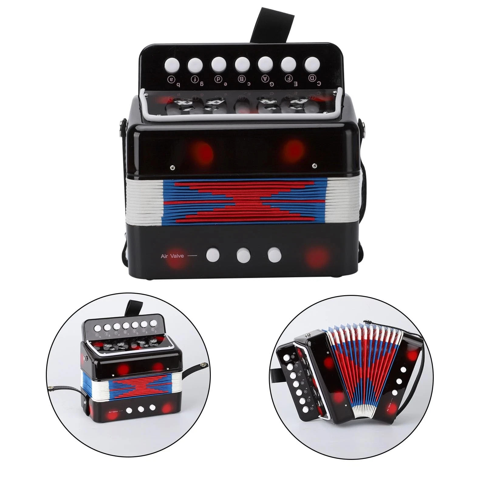 kids Accordion 10 Buttons Keys Toy Accordion MIni Accordian Musical Instrumen
