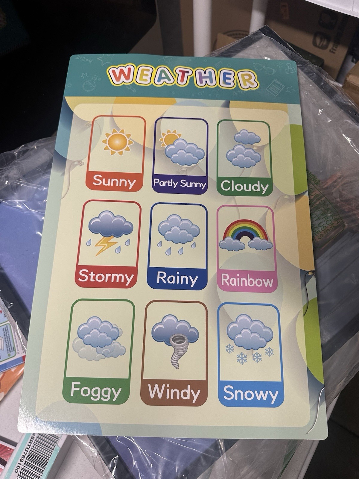 16PCS Educational Preschool Posters Toddlers Kids Perfect for Classroom Teach