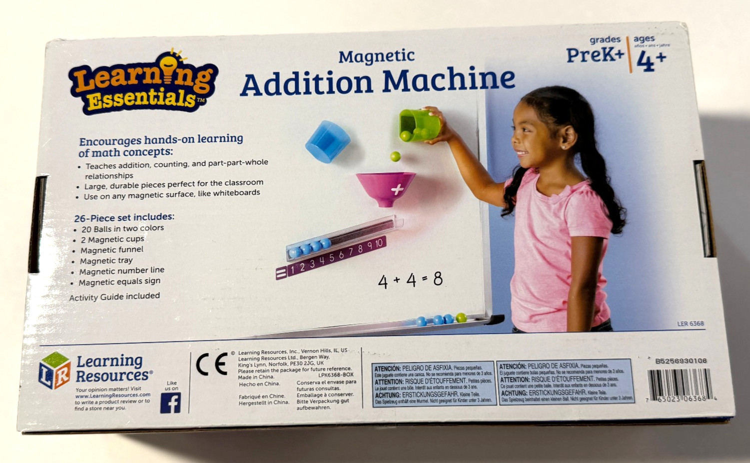 Learning Resources Magnetic Addition Machine, Math Games, Classroom Supplies,