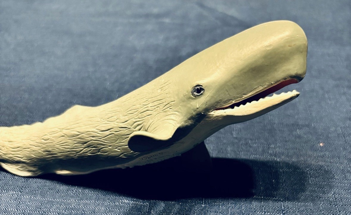 Safari Ltd Sperm Whale Plastic Figurine 1998 Miami FL USA Made in China toy