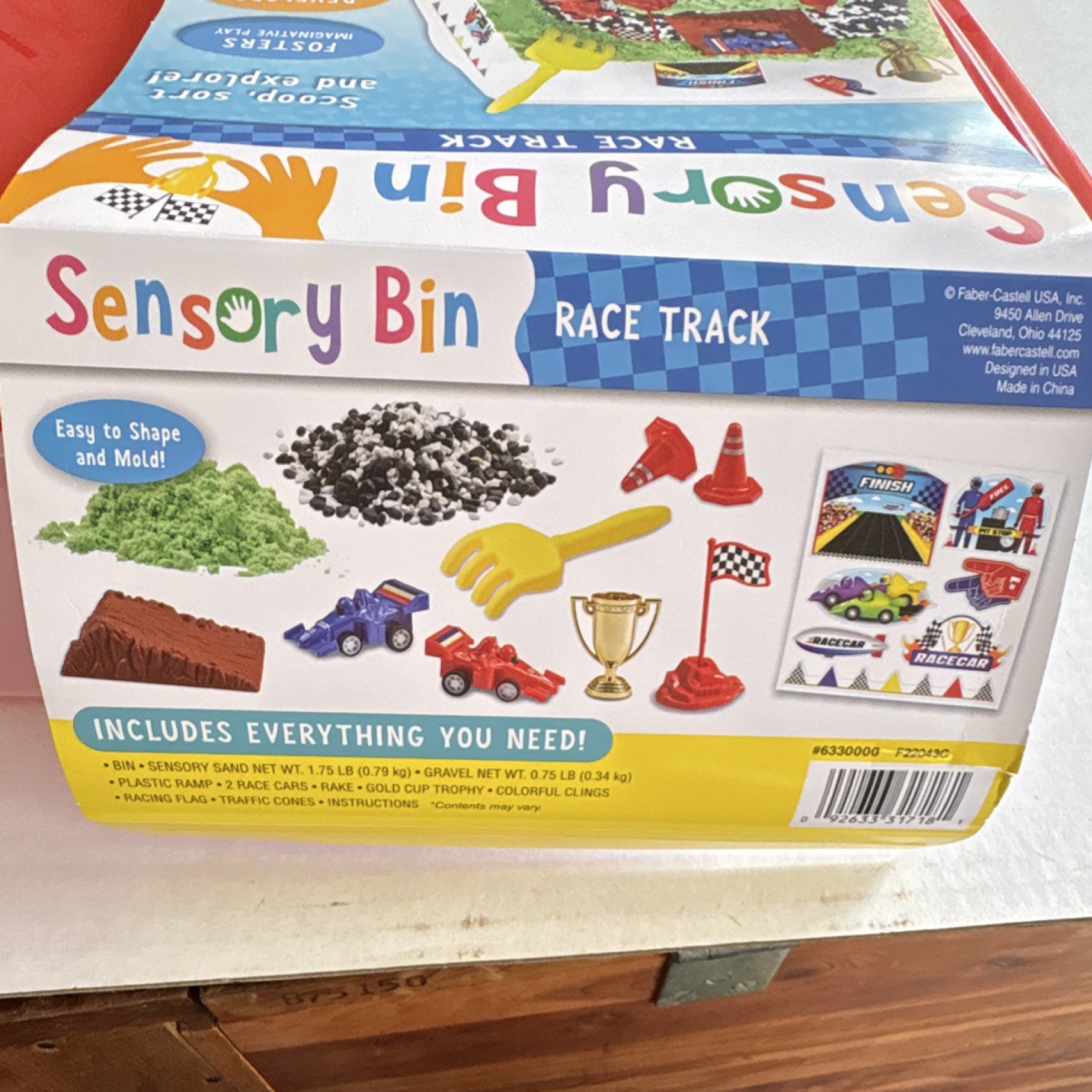 Race Track Creativity for Kids Sensory Bin Tactile Sensory Toy 6330000