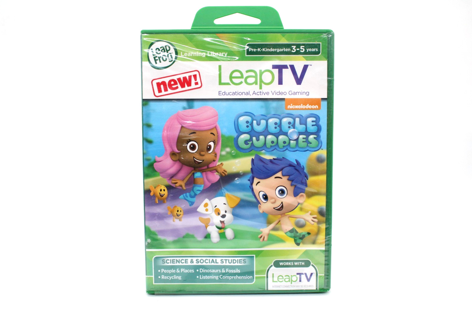 Leap TV Bubble Guppies Science Social Studies Pre-K-Kindergarten Ages 3 – 5 New