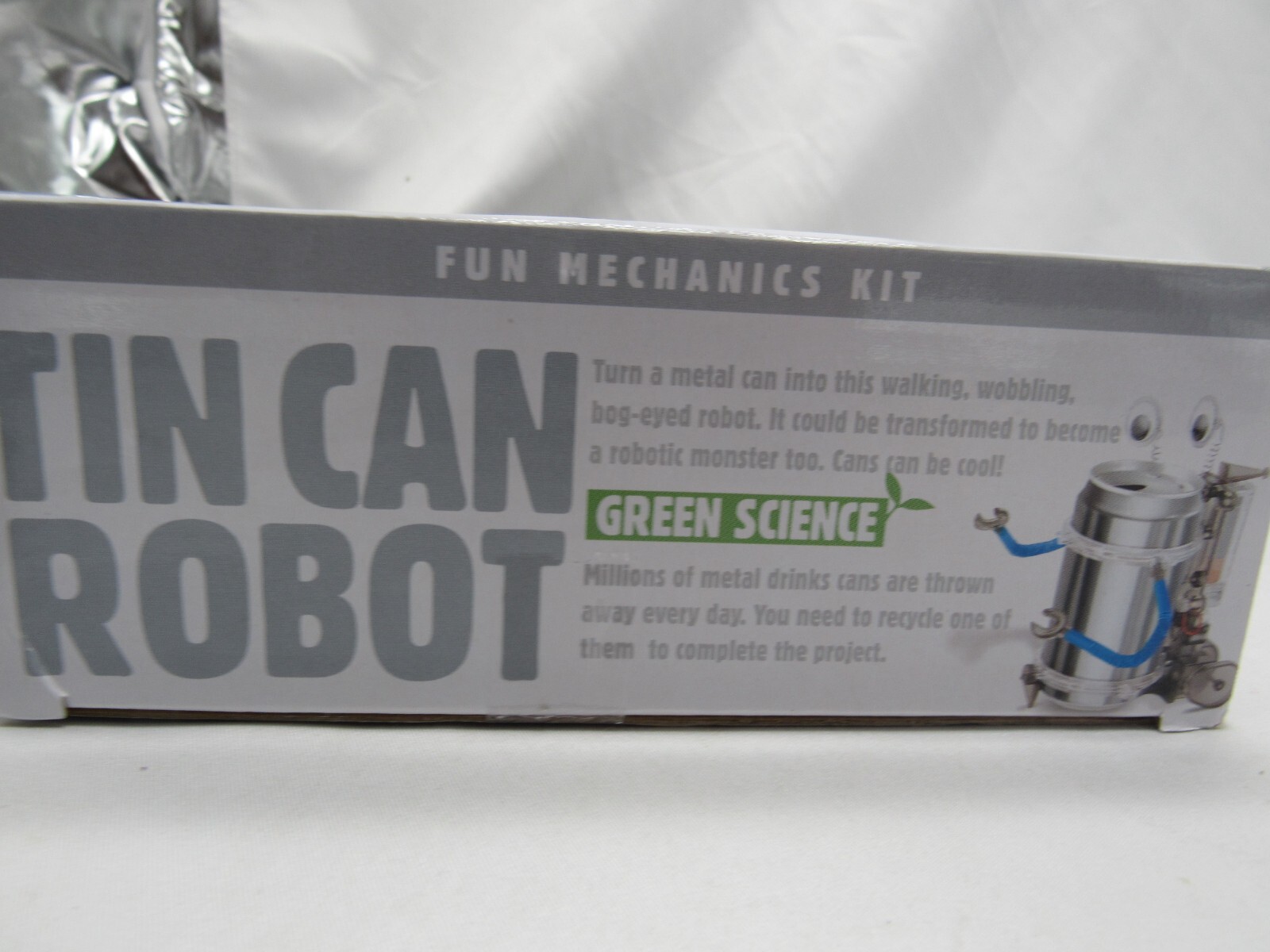 KidzRobotix Tin Can Robot Kit Educational Toy Fun Project NEW free ship